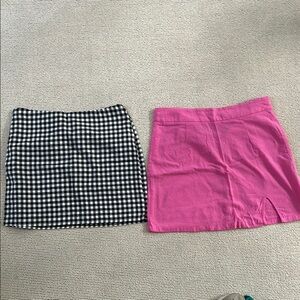 Black and White Mini Pencil Skirt Set Casual🌿